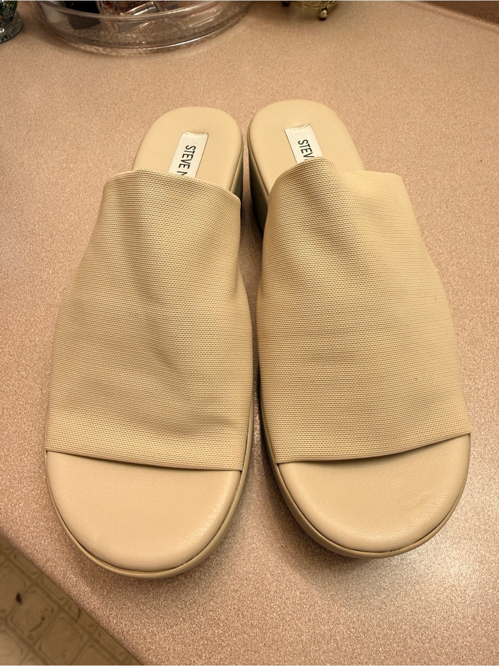 Steve Madden Slinky Sandals- natural